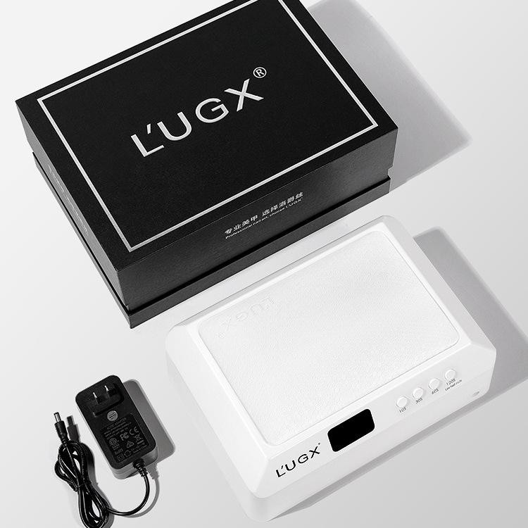 เครื่องอบเล็บเจล L'UGX LG205 72w มีหมอนรองบนตัวเครื่อง แกะออกวางของได้