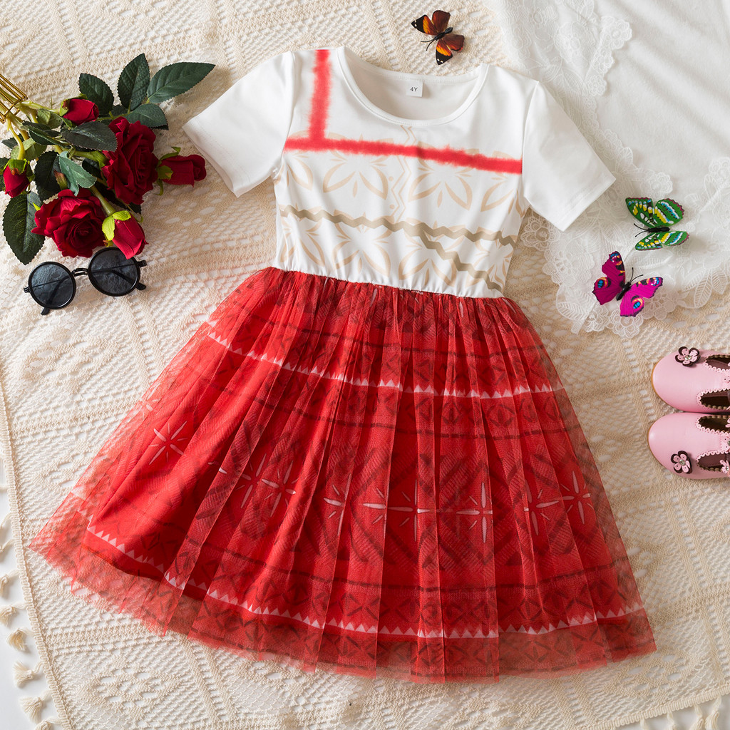 NNJXD Moana Cosplay Costume Kids Dress for Birthday Party Baby Girl Sets Halloween Christmas Princess Dresses