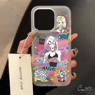เคสไอโฟน สำหรับ IPhone 11 13 16 15 14 12 Pro Max 7Plus X XR XS 8Plus Max 7 8 Plus SE 2020 TPU เจ๋งอนิเมะ สไปเดอร์แมน เคส