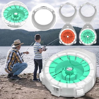 QUIBLO 1 ชิ้น Winding Board, Multifunctional รอบตกปลาสายหลักกล่อง,แบบพกพาพร้อม Anti-Reversal อุปกรณ์ฝาปิด Line Storage กล่องอุปกรณ์ตกปลา