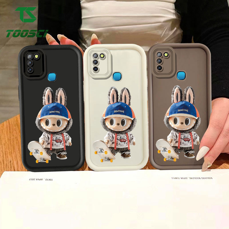 TOOSCI Cool สเก็ตบอร์ด Labubu เคสโทรศัพท์สําหรับ Infinix X650 X650B X655 X655F X655C X657B X657C X66
