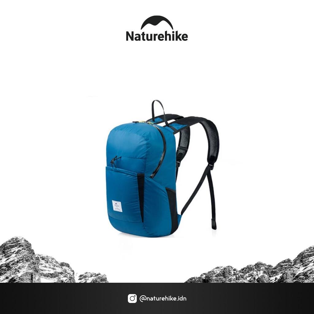 Naturehike กระเป๋าเดินป่าพับได้ 18L 22L 25L 30L กันน้ํากลางแจ้ง NH17A012-B กระเป๋าพับได้ Ultralight 