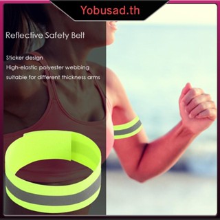 [โยบุษด.ไทย] ปลอกแขนข้อมือข้อเท้าขาสายรัดสะท้อนแสงเพื่อความป…