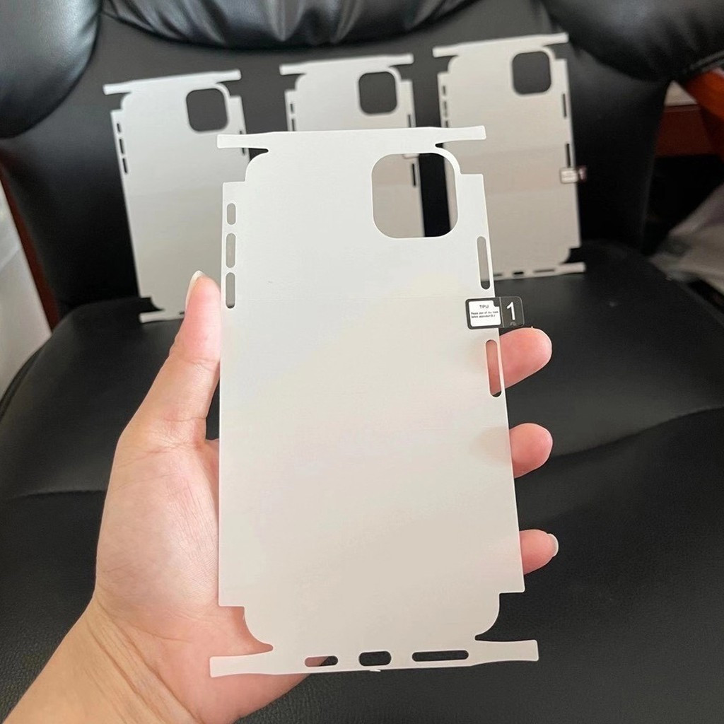 ฟิล์มหลังสีใส หุ้มรอบเครื่อง สำหรับ iphone11 11pro 11promax 12 13 14 15 16 12pro 14plus 15plus proฟิล์มหลัง สำหรับไอโฟน - ภาพย่อย 4