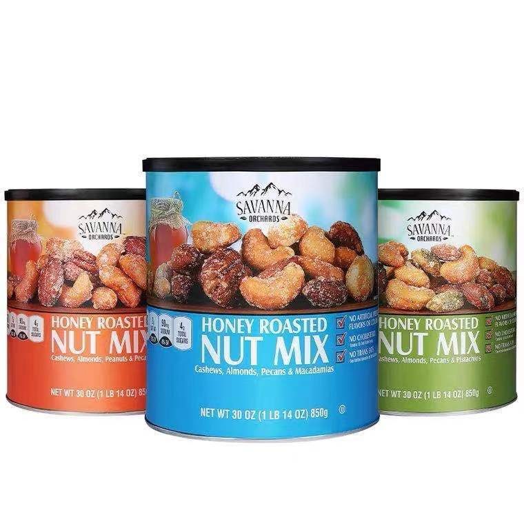 นำเข้าจากอเมริกา Savanna Bro น้ำผึ้งคั่วถั่วผสมถั่วคั่วผลไม้แห้ง8