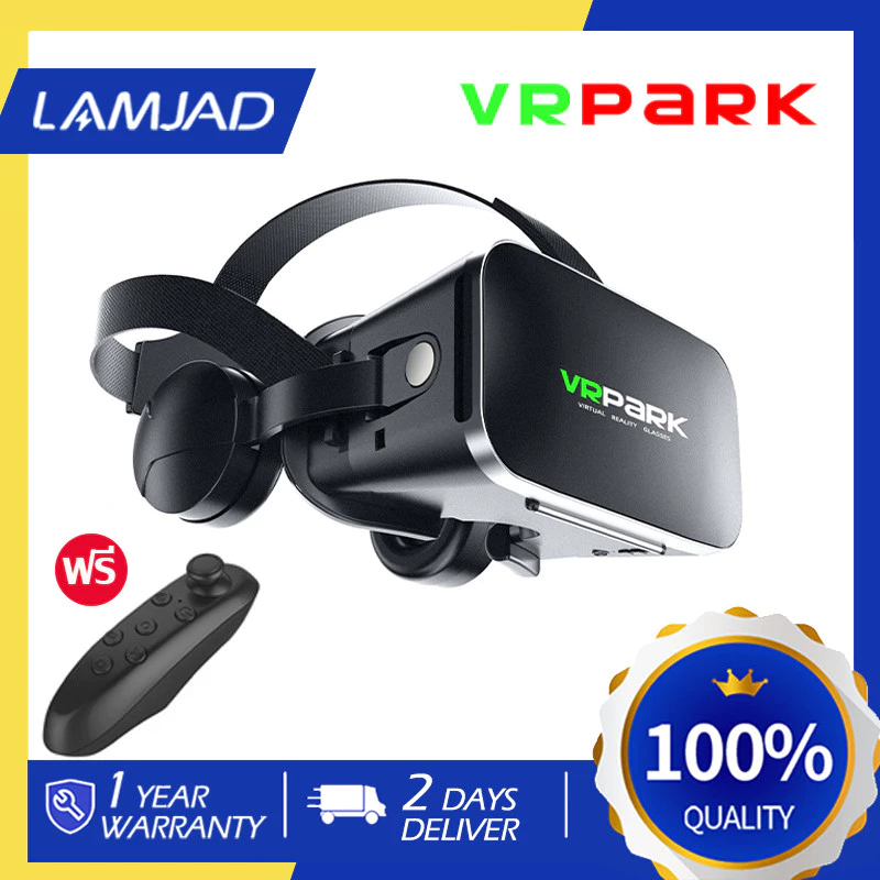 🚀ส่งเร็ว🚀แว่นตา VR 3D แว่นตาเสมือนจริง VRPARK J50 สำหรับ iPhone Android เกมสมาร์ทโฟน thumbnail 10