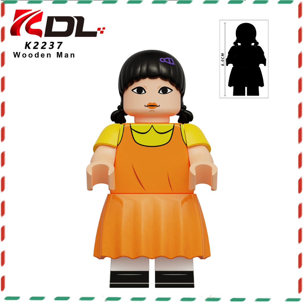 ของเล่นอนุภาคขนาดเล็ก ประกอบบล็อกตัวต่อ ของเล่นเพื่อการศึกษา minifigure ตุ๊กตาโมเดลเกมปลาหมึก