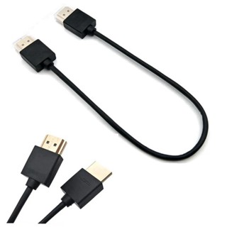 ส่งไว ประกัน1ปีเต็ม! 0.3CM Super Soft HDMI To HDMI To สาย HD…