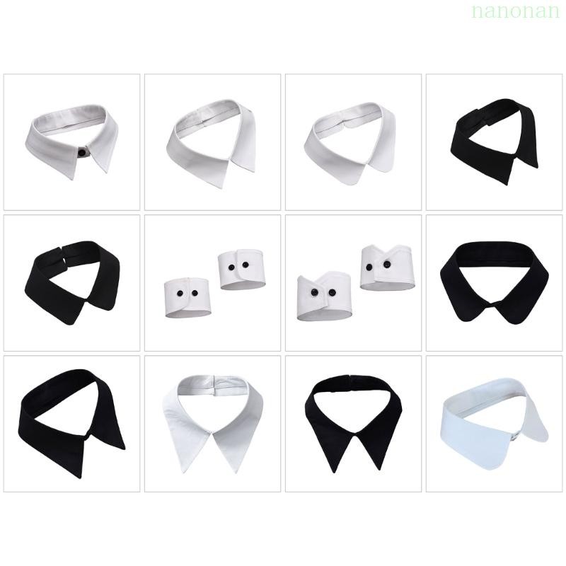 Nan False Collar ข้อมือสีขาวเสื้อเด็กผู้หญิงเครื่องประดับเสื้อสําหรับจัดเลี้ยง
