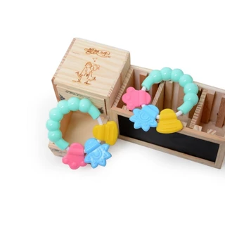 ชิ้น ซิลิโคน ยางกัดเขย่ามีเสียงยางกัดเด็กช่วยแก้อาการคันเหงือก Teether ยางกัดเด็กปลอดสารพิษยางกัดเด็กทารก ของใช้เด็กอ่อน