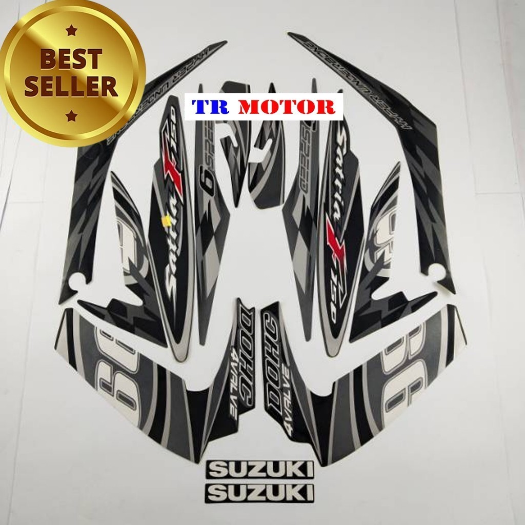 สติ๊กเกอร์ Striping เสา suzuki satria fu f 150 2012 barong black list body market