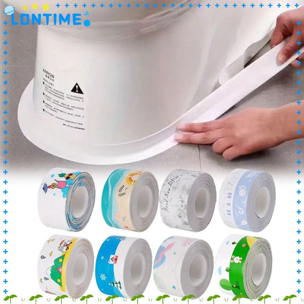 LONTIME ตะเข็บเทปกาว, 3.2 เมตร/ม้วน Anti-Mildew Caulk เทป, Professional PVC Self กาวกันน้ํากระเบื้องอาบน้ําซีลสําหรับมุม Gap