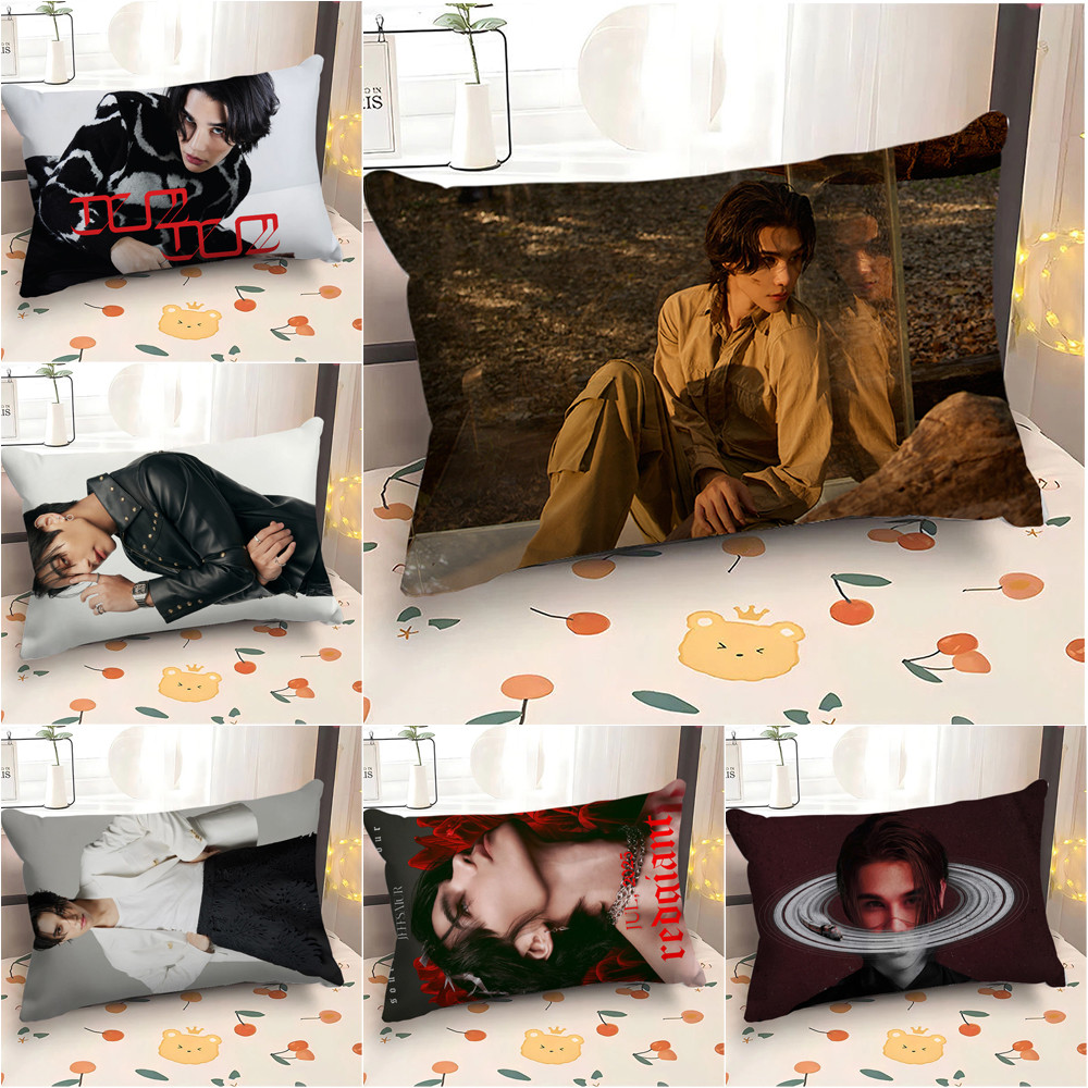 นักร้อง jeff satur หมอนโพลีเอสเตอร์สี่เหลี่ยมผืนผ้า, ปลอกหมอนอิงโซฟา (ไม่มีแกน)