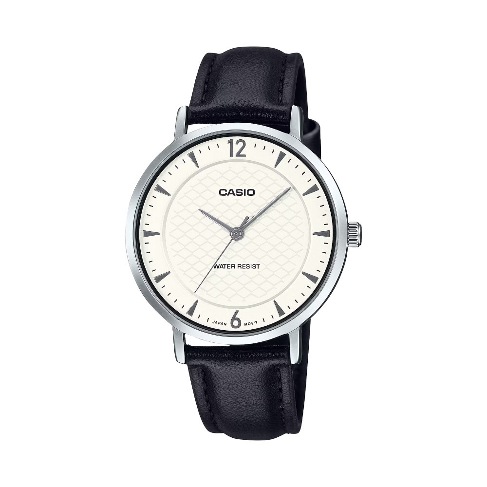 CASIO นาฬิกาข้อมือ CASIO รุ่น LTP-VT04L-7A2DF สายหนัง สีขาว