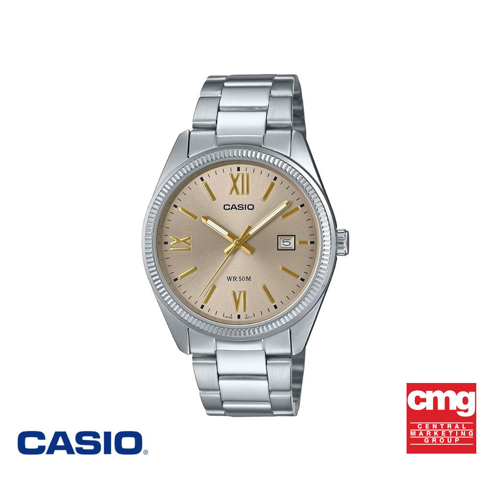 CASIO นาฬิกาข้อมือ CASIO รุ่น MTP-1302DD-9AVDF สายสเตนเลสสตีล  สีทอง