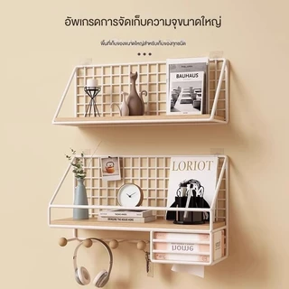 ที่วางแก้วติดผนังไม่ต้องเจาะ เก็บชา แขวนแก้วน้ําแบบติดผนัง