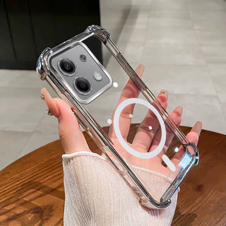 กันกระแทกCase สําหรับ Redmi Note 13 pro 4g 5g 13 pro plus เคสโทรศัพท์ 2025 ใหม่การออกแบบแม่เหล็กความงามกรณี SZ15