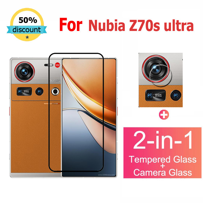 ฟิล์มกระจก Nubia Z70s Ultra กระจกนิรภัย HD ป้องกันหน้าจอ สำหรับ ZTE Blade V70 V50 A51 A52 A71 A72 A7