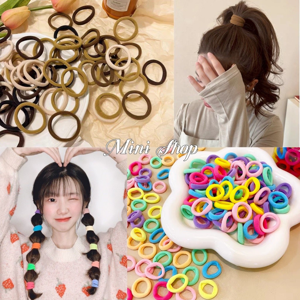 Mini shop🌸พร้อมส่ง🌸(TM-14/TM-15) หนังยางสองขนาด ราคา1บาท ยืดมัดได้ดี แฟชั่น