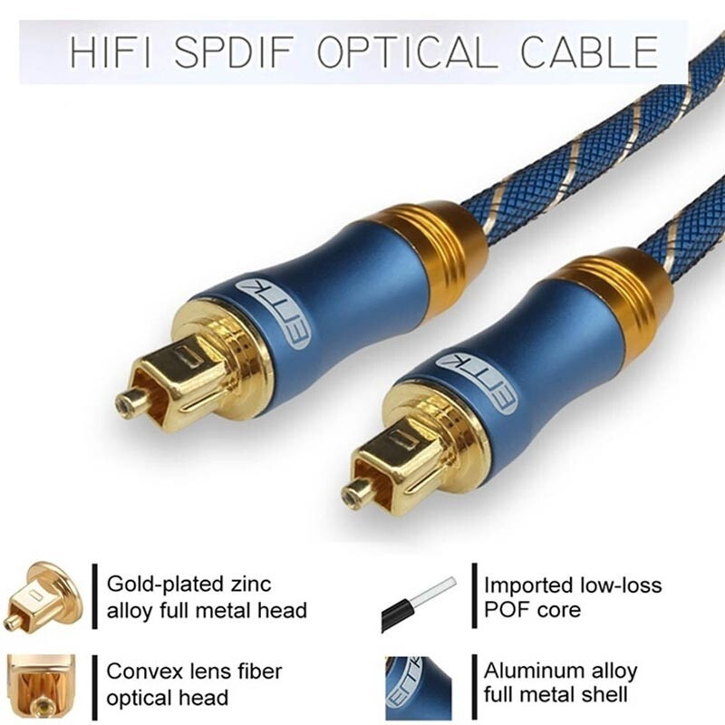 1M/1.5M/2M/3M/5M/HIFI Digital Optical Audio Cable Toslink สายไฟเบอร์ออปติกสําหรับเสียง