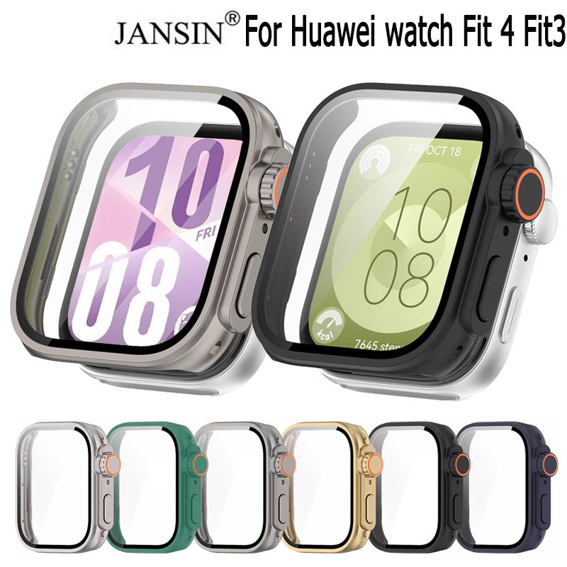 Huawei Watch Fit 3/4 အတွက် မျက်နှာပြင်ကာကွယ်ဖန်/ဖလင် (အပြည့်အဝအကာ) ချောမွတ်ဘေးဘောင် + ကွက်ကြားပွားကာကွယ်မှု
