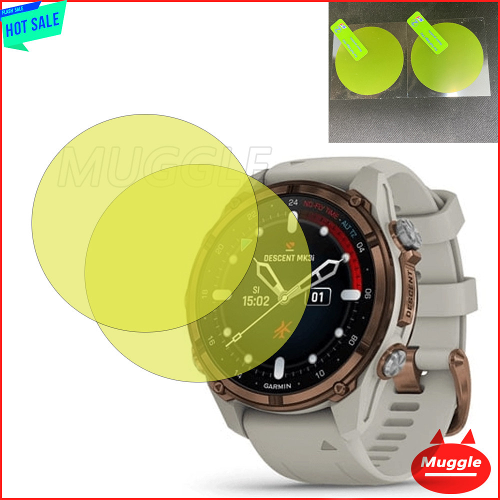 ฟิล์มกันรอยหน้าจอ TPU สําหรับ Garmin Descent MK3i/MK3 51 มม. 43 มม. ป้องกันหน้าจอสําหรับนาฬิกา