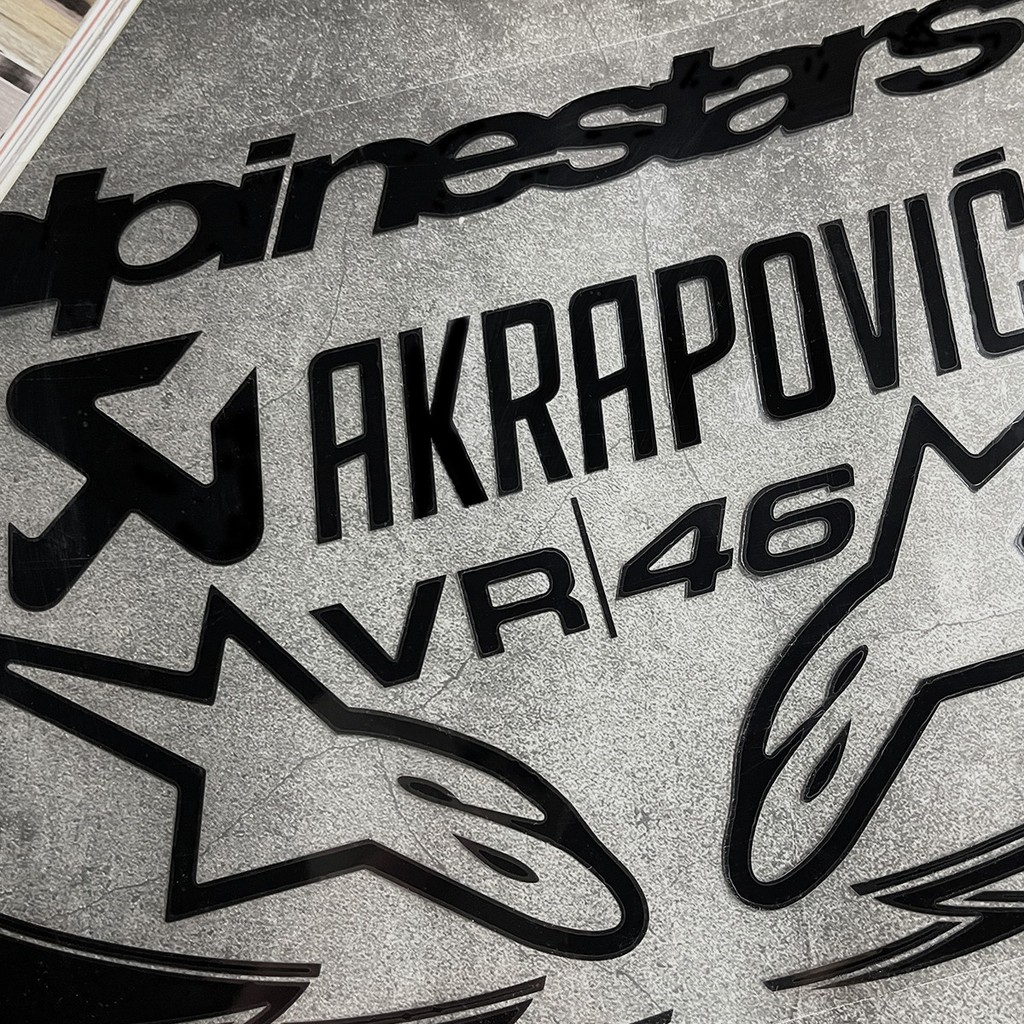 A-Star ชุด DIY หมวกกันน็อคสติกเกอร์กันน้ํารถจักรยานยนต์สกู๊ตเตอร์ด้านข้าง Fender tank Decor ดัดแปลงสําหรับ Yamaha xmax aerox vario beat adv pcx scoopy mio i 125 150 160 Sniper 155 - รูปที่ 3