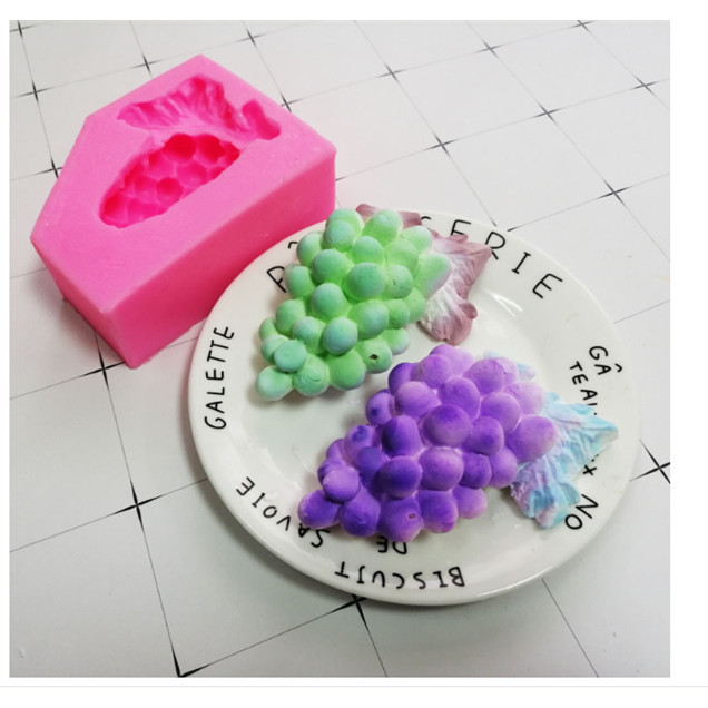แม่พิมพ์ซิลิโคน - ผลไม้ - Grape Bunch 8.5cm Roll - 1c - แม่พิมพ์เค้ก - แม่พิมพ์ซิลิโคน 3D - ทนทาน