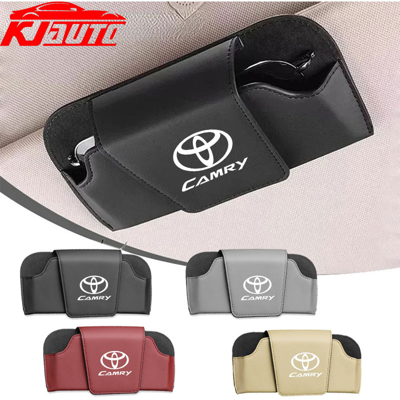 Toyota Camry รถ Sun Visor แว่นตา Pu หนังแว่นตากันแดดกล่องเก็บแว่นตาสําหรับ Camry XV40 XV50 XV70 2006