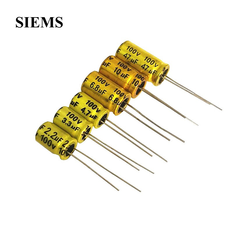 Non-polar NP Audio Capacitor 100V 1-100UF 1.5/2/3.3/4.7/10/22/33/47UF 10*17 มม./10*20 มม.ตัวเก็บประจุเสียง