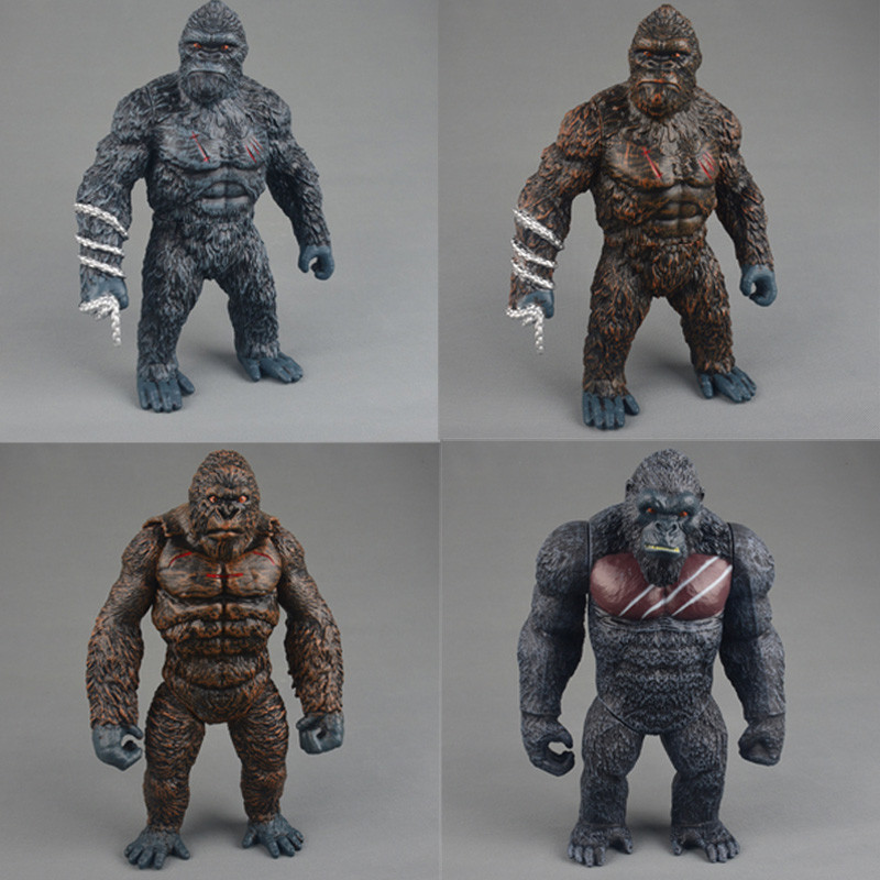 5 รูปแบบ Godzilla Vs Kong 2 Evolutionary รุ่น Gorilla King Kong PVC ตัวเลขการกระทําสะสมของเล่นเด็กของขวัญ