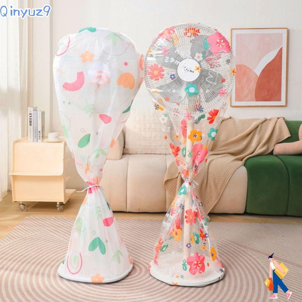 Qinyuz9 ฝาครอบป้องกันพัดลม, ฝาครอบกันสิ่งสกปรกพิมพ์ลายล้อมรอบอย่างเต็มที่, พัดลมตั้งพื้นกันน้ํากันฝุ่นคุณภาพสูงพัดลมไฟฟ้าฝาครอบกันฝุ่น