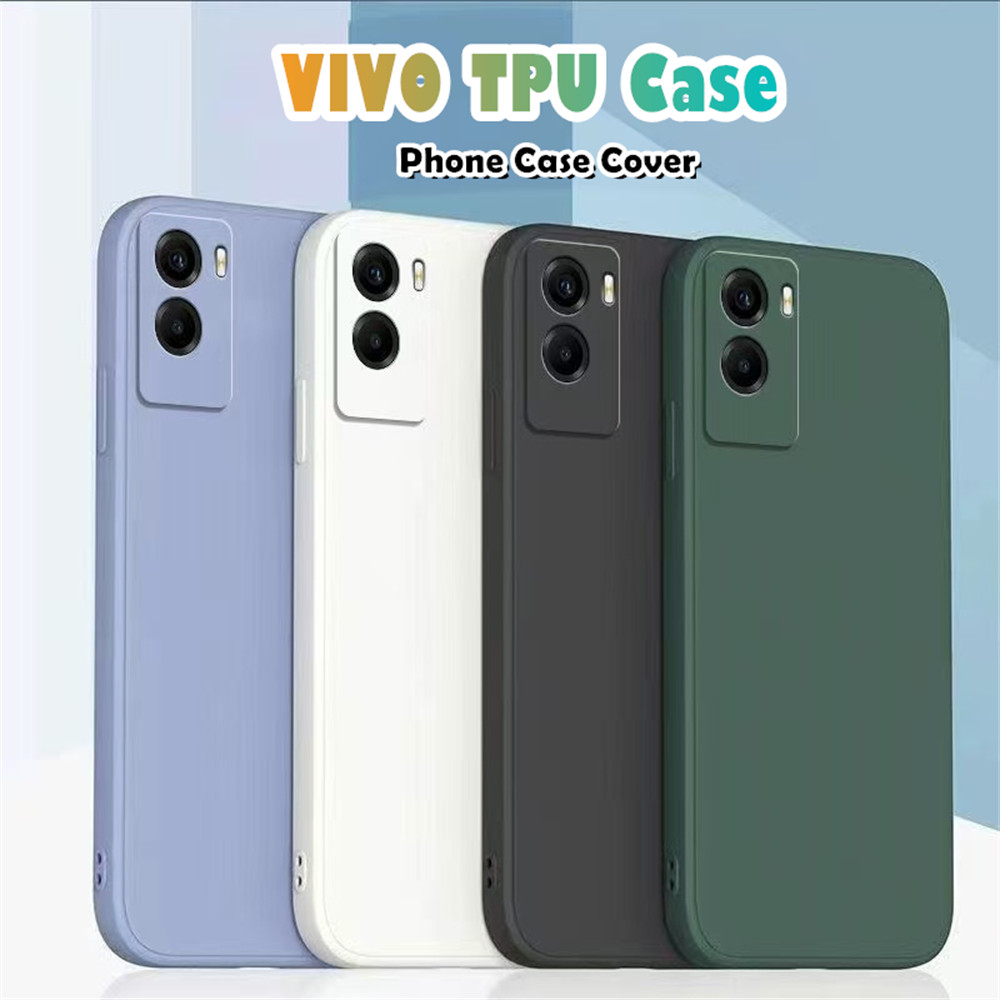 UtilityFor VIVO Y55/66/70/71/72 Y76/77/78/89/90/91 Z1/5/6/10 เคสโทรศัพท์สีเขียวป้องกันลายนิ้วมือซิลิ