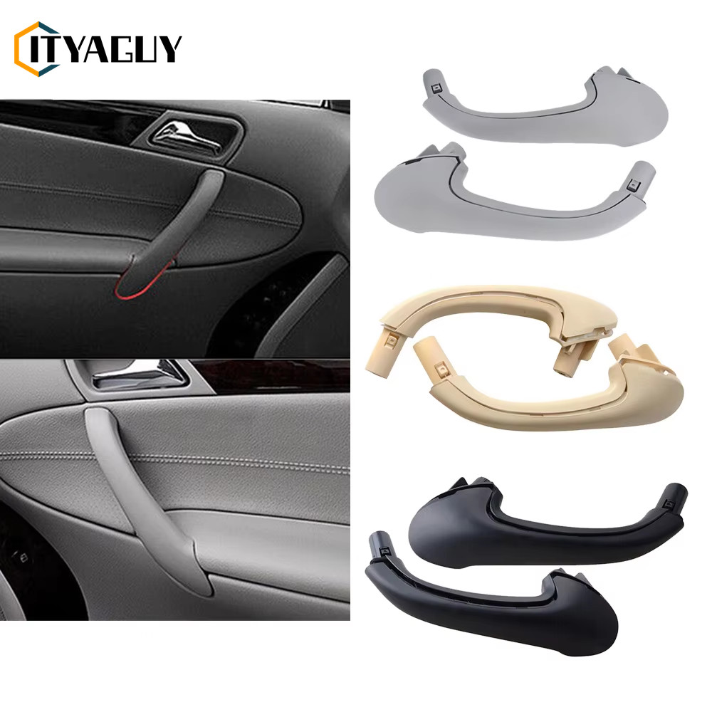ใหม่ มือจับประตูภายในรถยนต์ พร้อมฝาครอบด้านนอก แบบเปลี่ยน สําหรับ Mercedes Benz W203 C Class Sedan 2000-2007
