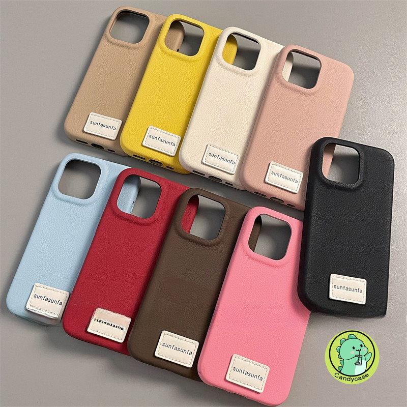 เลียนแบบหนังสําหรับ Vivo V40 V30 V29 V27 Pro V27E V23 V21 5G 4G V21a V20 Pro V15 ฝาครอบน่ารักสีลูกกวาดนุ่มเคสโทรศัพท์พร้อม