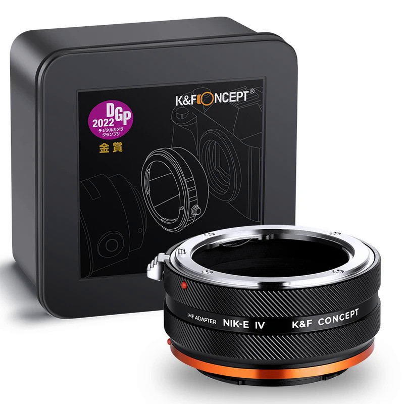 K&F Concept IV Pro Lens Adapter for Nikon F AI AIS D to Sony E Mount Camera a6000 a5000 A7C A7C2 A1 