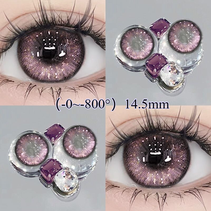🌈คอนแทคเลนส์🌈-100°~-500° คอนแทคเลนส์สี คอนแทคเลนส์สายตาสั้น สาวนักเรียน มีหลายสีให้เลือก -14.0มม./14.2มม./14.5มม