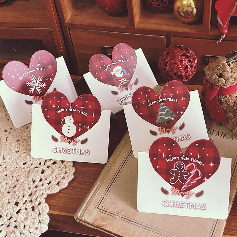 (แบบCI2) การ์ดอวยพร การ์ดคริสมาสต์ ปีใหม่ Christmas Card เทศกาล การ์ดสำหรับร้านเค้กร้านดอกไม้ การ์ดอวยพรราคาถูก