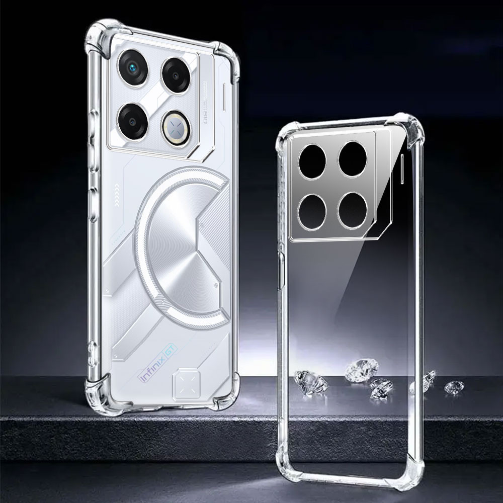 เคสโทรศัพท์มือถือสําหรับ Infinix GT 20 Pro 5G เคสกันกระแทกสําหรับ Infinix GT20 Pro 5G ฝาครอบซิลิโคนอ่อนนุ่มโปร่งใส