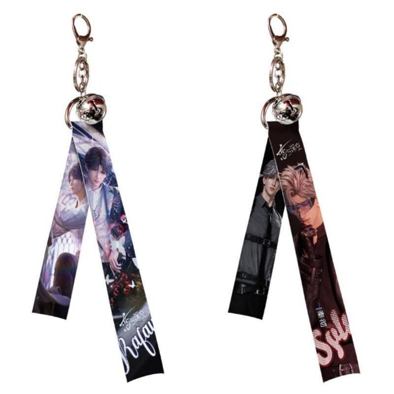 เกมรักและ Deepspace การ์ตูน Lanyard แขวนผู้ถือพวงกุญแจ Xavier Zayne Rafayel ralayo Sylus Qin Che Qi Yu Li Shen XingHuile พวงกุญแจเด็กของขวัญ