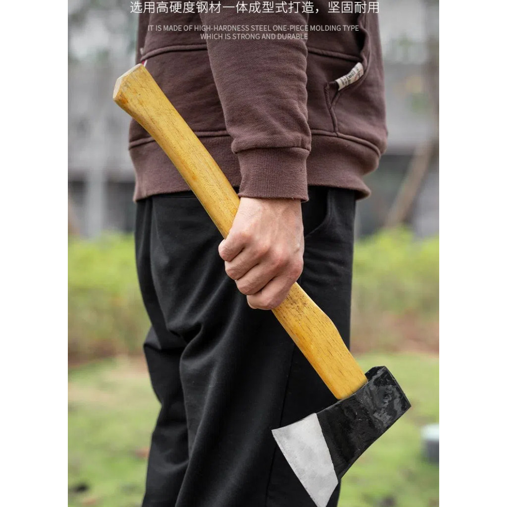 มือเหล็กทั้งหมดปลอมแปลงขวานไม้ตัดต้นไม้กลางแจ้งตัดฟืนขวานตัดไม้แยกขวาน Kaishan ขวานใช้ในครัวเรือนขนาดใหญ่ - รูปที่ 2