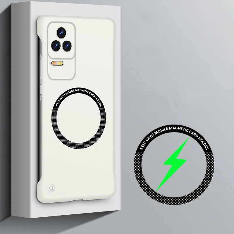 สําหรับ Xiaomi Poco F4 Redmi K50 Frameless ไร้สายชาร์จแม่เหล็ก Ultra Thin Matte โทรศัพท์ Hard Cover Case - รูปที่ 7