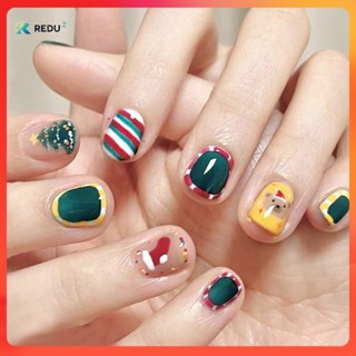 🔥🇹🇭ร้านไทย🇹🇭 🔥 เล็บปลอม ตล์โมเดิร์น ใช้งานง่าย 24 ชิ้น 🔥พร้อ…