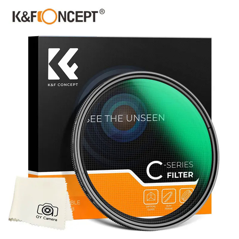 K&F Concept 67mm Variable Star Filter 58mm 82mm 4 to 8 Points Starburst Filter C Series 49mm 52mm 55