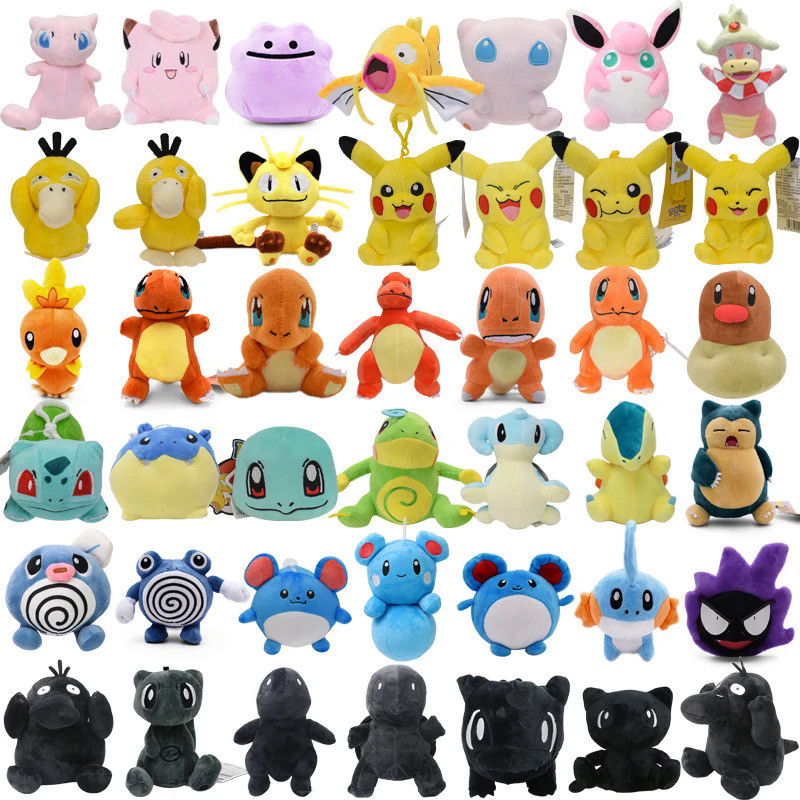41 Styles Pokemon Stuffed Plush Toys Pikachu Psyduck Charmander Squirtle Bulbasaur Snorlax Mew Magik