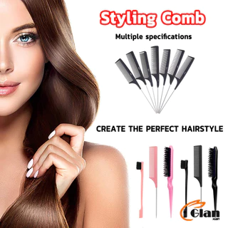Glanxuan หวีแบ่งผม วัสดุพลาสติก คุณภาพสูง สําหรับจัดแต่งทรงผม Styling comb