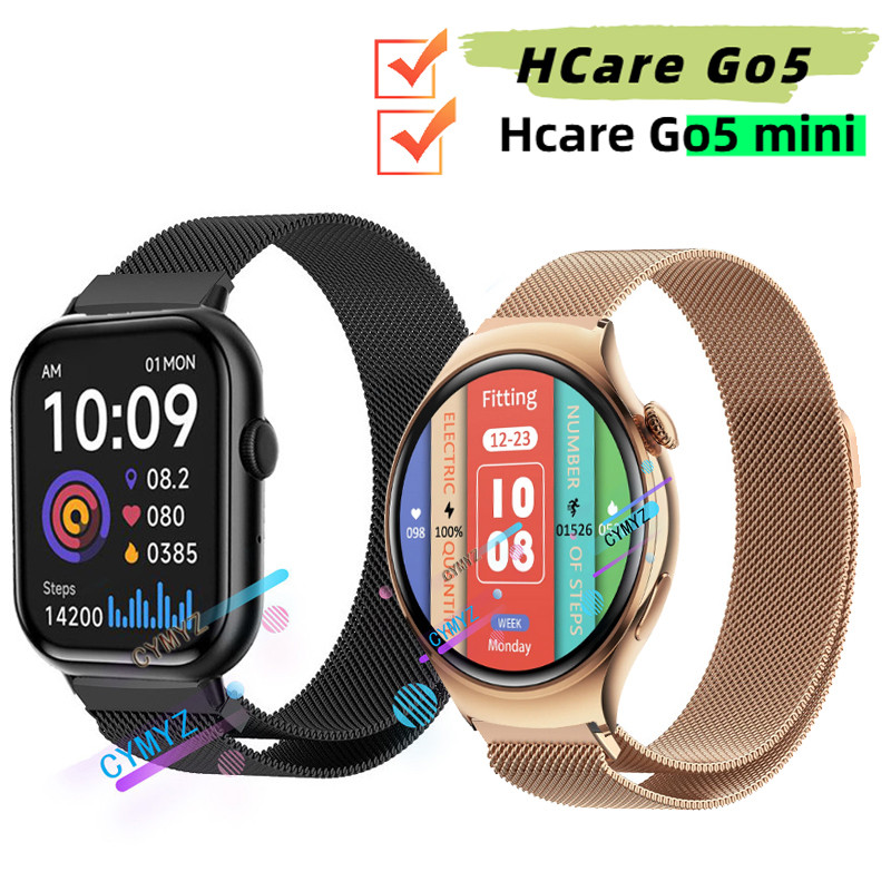 Hcare Go5 mini strap สายโลหะ Hcare Go5 mini Smart Watch strap สายรัดข้อมือกีฬา
