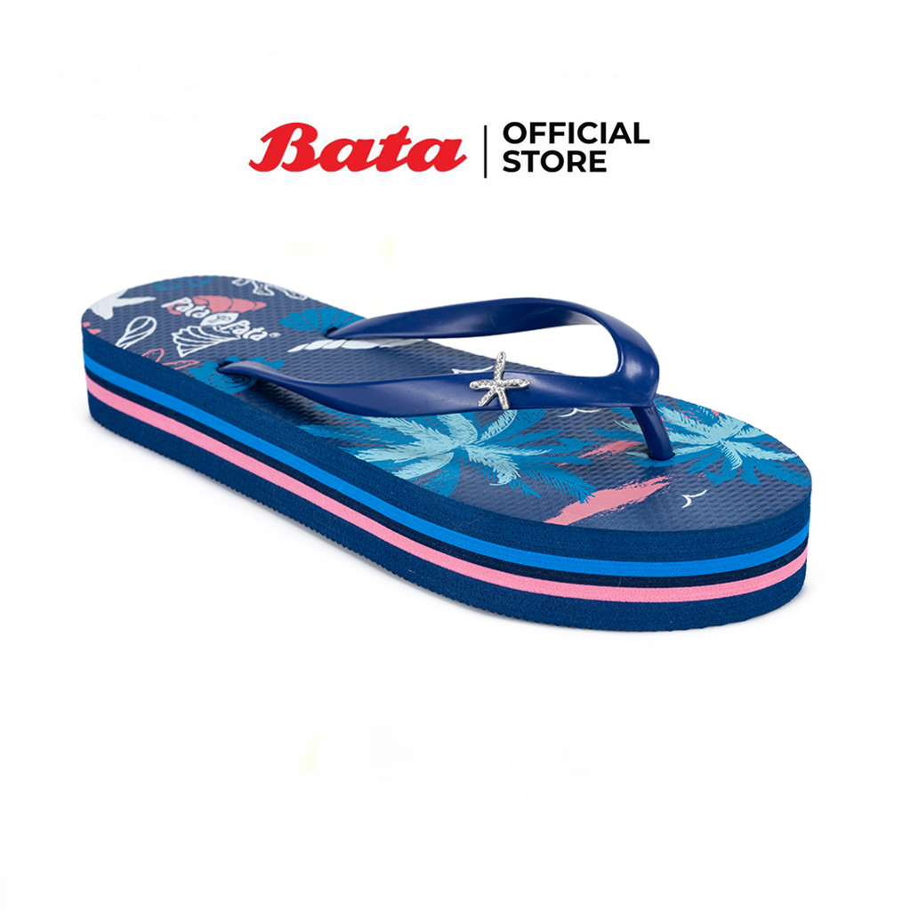 Bata บาจา รองเท้าแตะหูหนีบ ลุยน้ำไม่ลื่น สวมใส่ง่าย สำหรับผู้หญิง รุ่น TALIA สีน้ำเงินเข้ม 6109072 สีชมพู 6105072