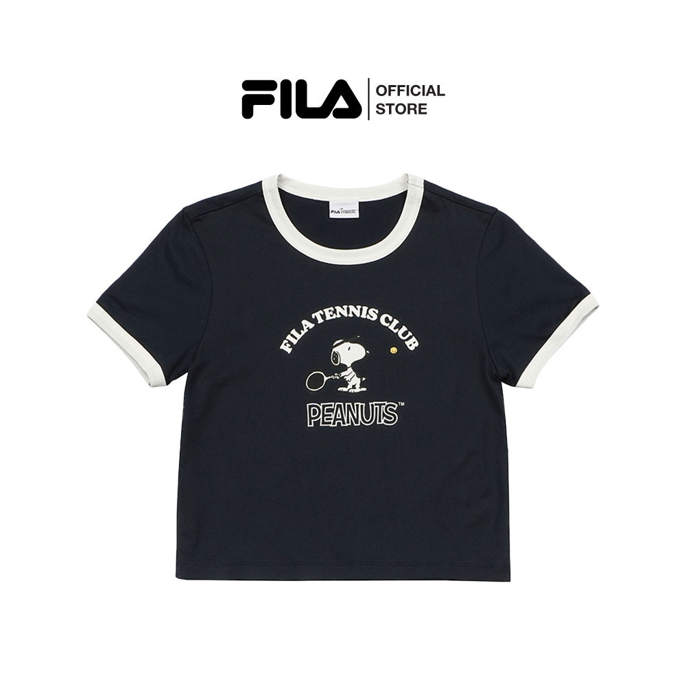 FILA เสื้อยืด PEANUTS COLLECTION รุ่น FW2TSG4P013F - NAVY