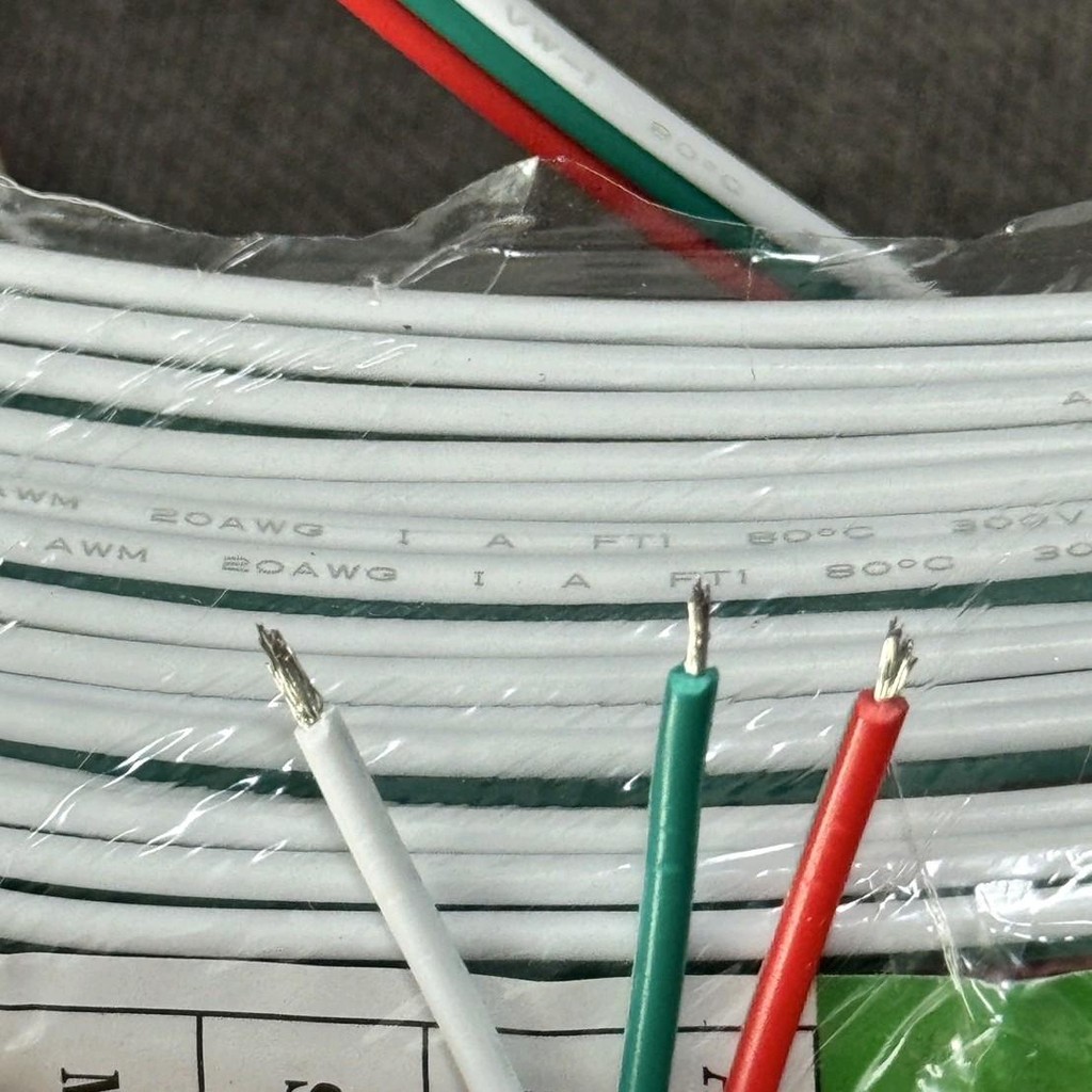 3Pin cable สายแพร 3 เส้น ยาว 2 เมตร  20 AWG สำหรับเชื่อมต่อ LED